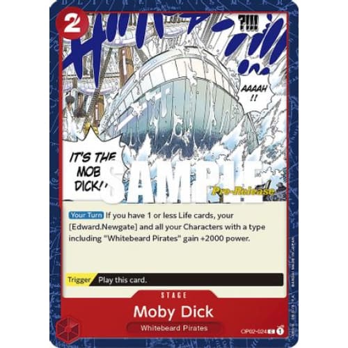 Moby Dick OP02-024 C Paramount War Pre-Release Cards