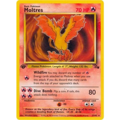 Moltres (027/062) Rare Classic Unlimited - Single