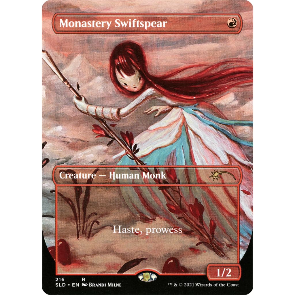 Monastery Swiftspear (SLD-216) (Borderless) - Single