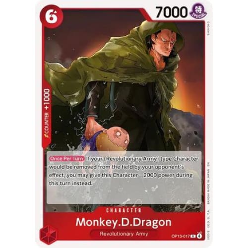 Monkey.D.Dragon OP13-017 R Carrying On His Will Foil
