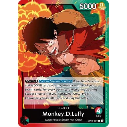 Monkey.D.Luffy (001) OP13-001 L Carrying On His