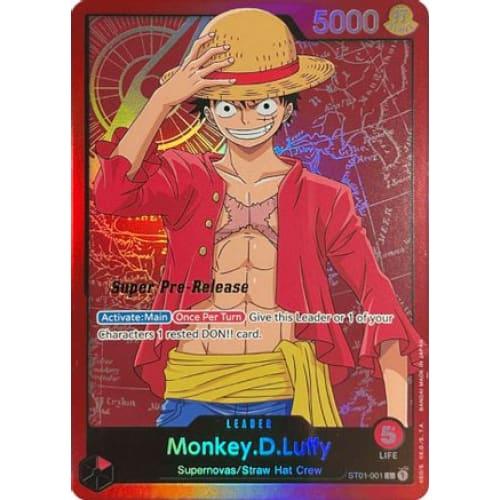 Monkey.D.Luffy (001) ST01-001 L Super Pre-Release Starter