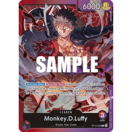 Monkey.D.Luffy (002) ST10-002 L Ultra Deck: The Three