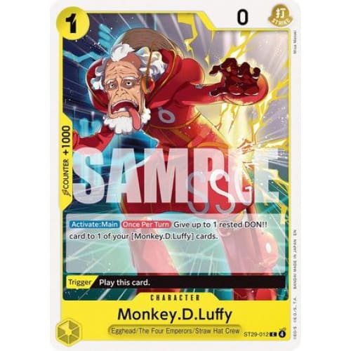 Monkey.D.Luffy (012) ST29-012 C Starter Deck 29: Egghead
