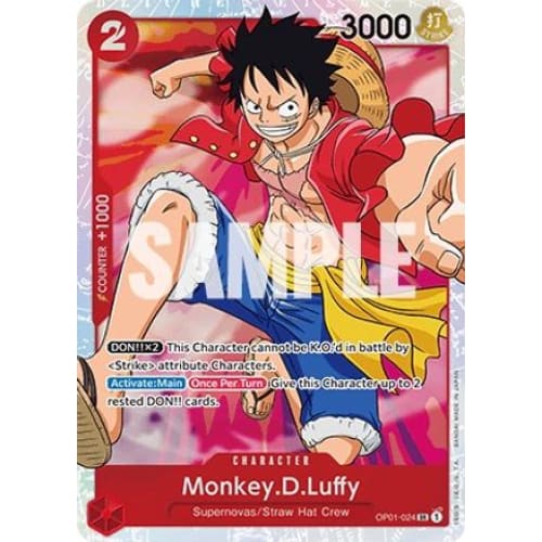 Monkey.D.Luffy (024) OP01-024 SR Romance Dawn - Single