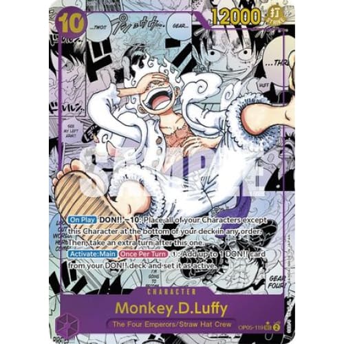 Monkey.D.Luffy (119) (Alternate Art) (Manga) OP05-119 SEC