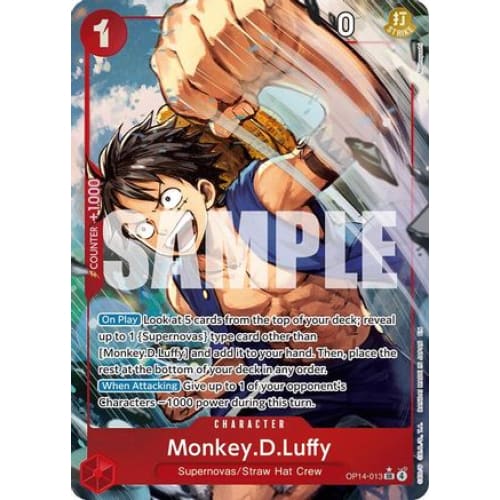 Monkey.D.Luffy (Alternate Art) OP14-013 SR The Azure Sea’s