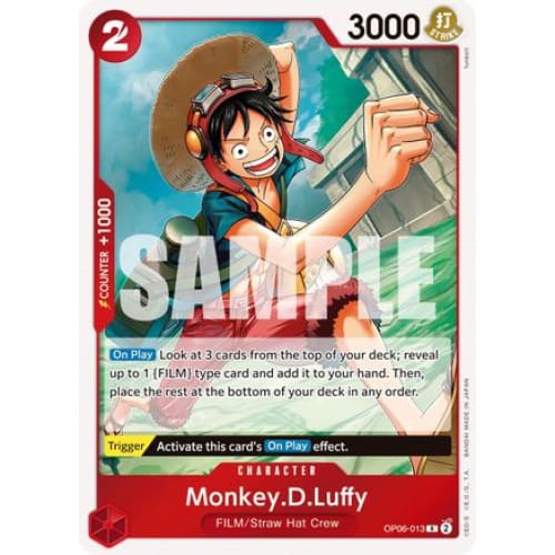 Monkey.D.Luffy OP06-013 R Wings of the Captain Foil - Single