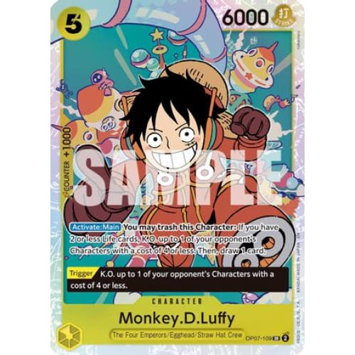 Monkey.D.Luffy - OP07-109 (Reprint) SR Premium Booster -The