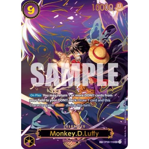 Monkey.D.Luffy - OP09-119 (SP) SEC Carrying On His