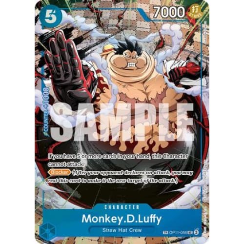 Monkey.D.Luffy - OP11-058 (TR) TR Carrying On His Will Foil