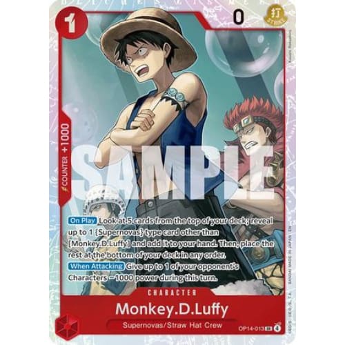 Monkey.D.Luffy OP14-013 SR The Azure Sea’s Seven Foil