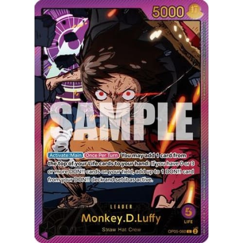 Monkey.D.Luffy (SPR) OP05-060 L Extra Booster: Anime 25th