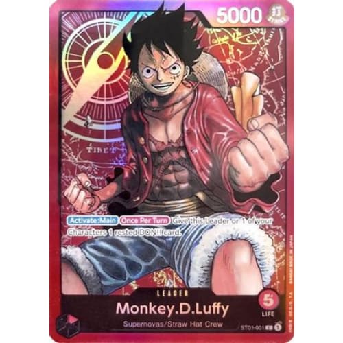 Monkey.D.Luffy ST01-001 L Non-Foil (Pre-Errata) - Single