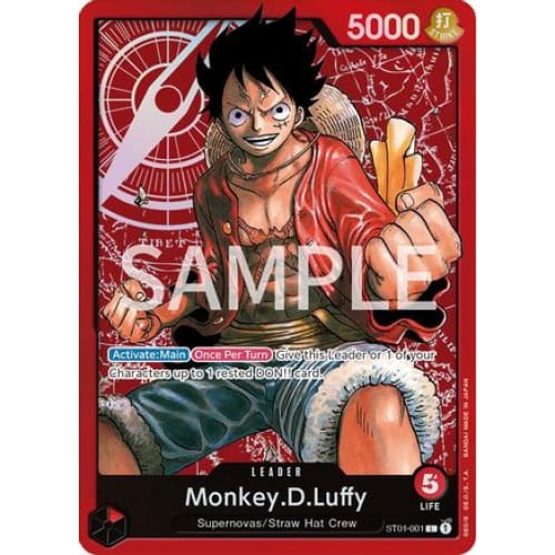 Monkey.D.Luffy ST01-001 L Revision Pack Cards - Single