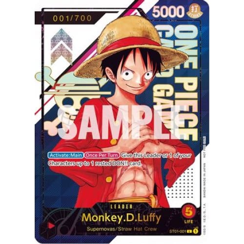 Monkey.D.Luffy - ST01-001 [Serial Number] PR One Piece