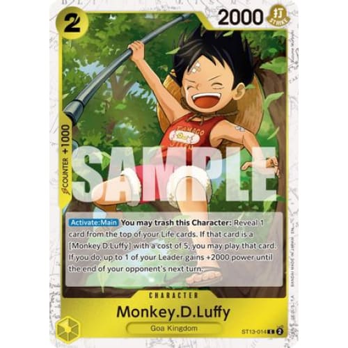 Monkey.D.Luffy - ST13-014 (Pirate Foil) C Premium Booster