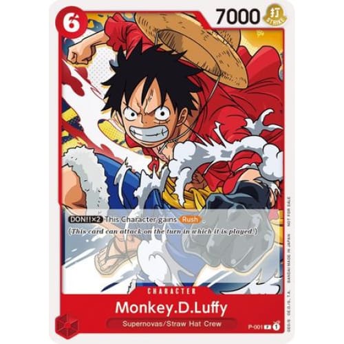Monkey.D.Luffy (Super Pre-Release) [Participant] P-001 PR