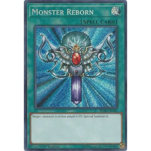 Monster Reborn (BLRR-EN046) Secret Rare 1st Edition - Single