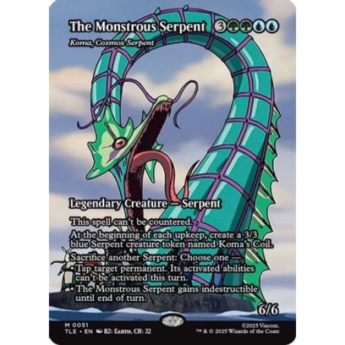 The Monstrous Serpent - Koma Cosmos (Borderless) (TLE-051)