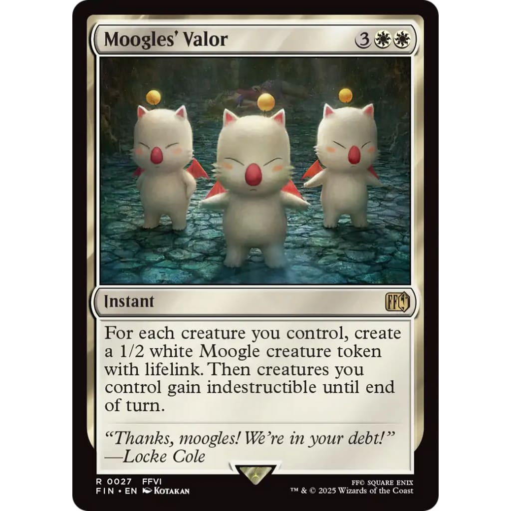 Moogles’ Valor (FIN-027) Foil - Single