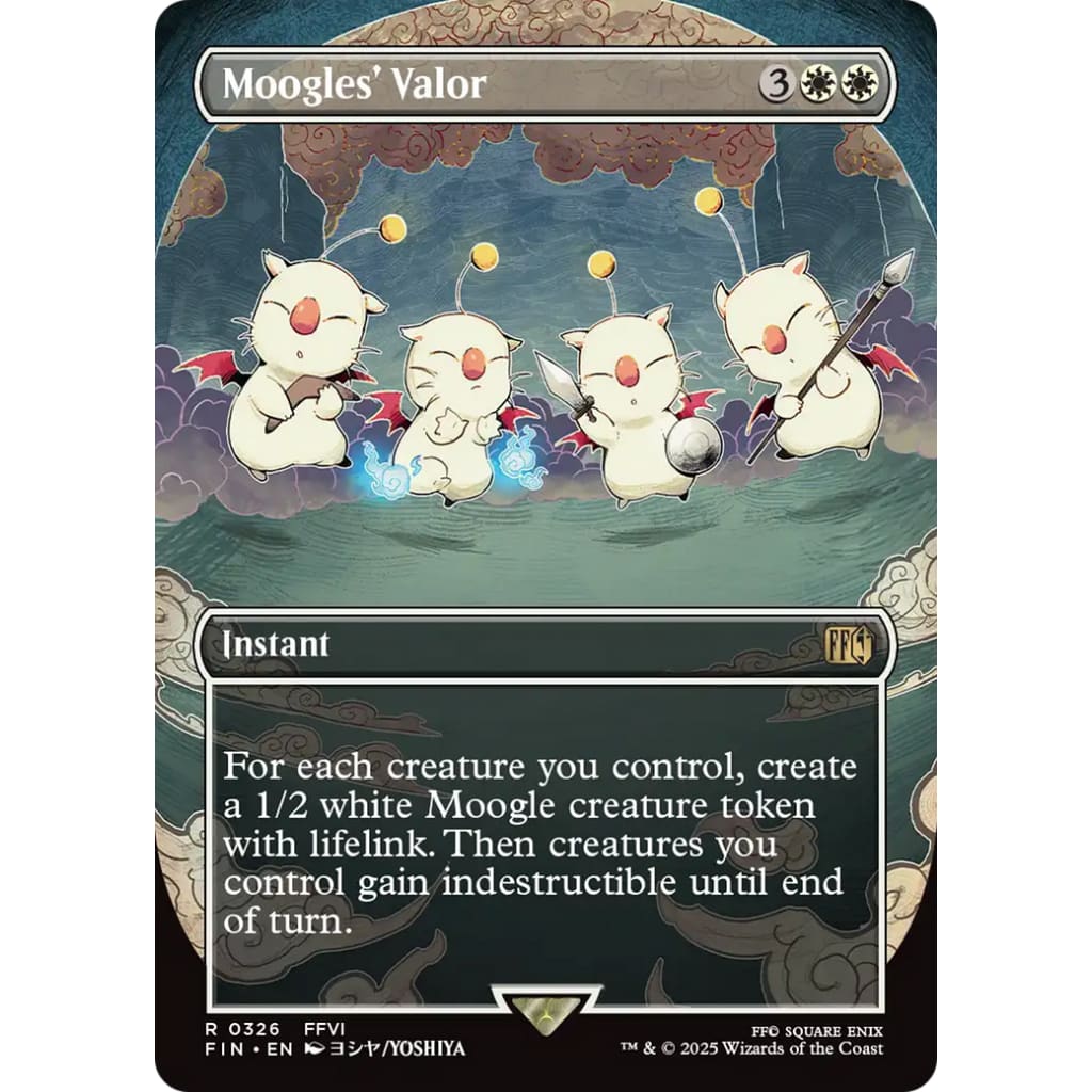 Moogles’ Valor (FIN-326) (Borderless) - Single