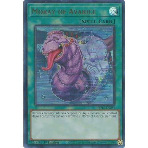 Moray of Avarice (POTE-EN084) Ultra Rare 1st Edition