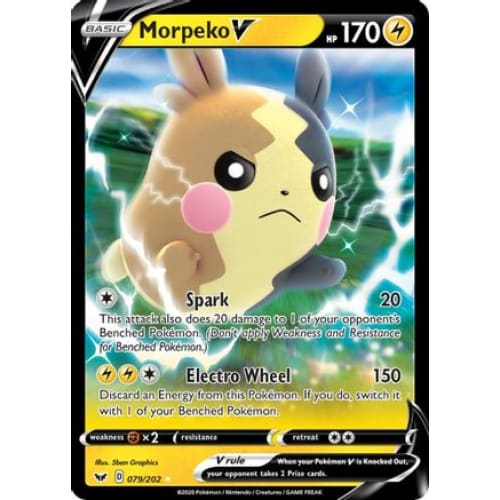 Morpeko V (079/202) Holo Rare Holofoil - Single