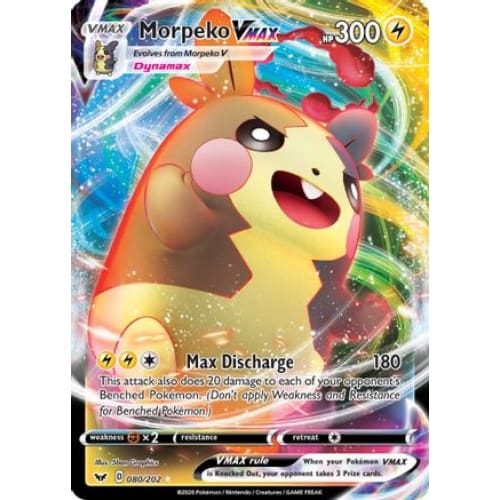 Morpeko VMAX (080/202) Holo Rare Holofoil - Single
