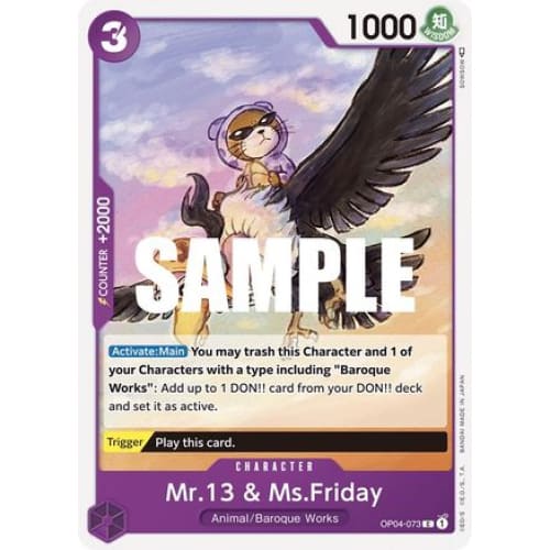 Mr.13 & Ms.Friday OP04-073 C Kingdoms of Intrigue - Single