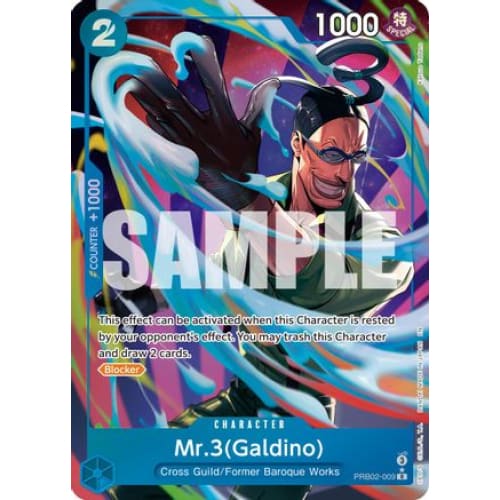 Mr.3(Galdino) (Alternate Art) PRB02-009 R Premium Booster