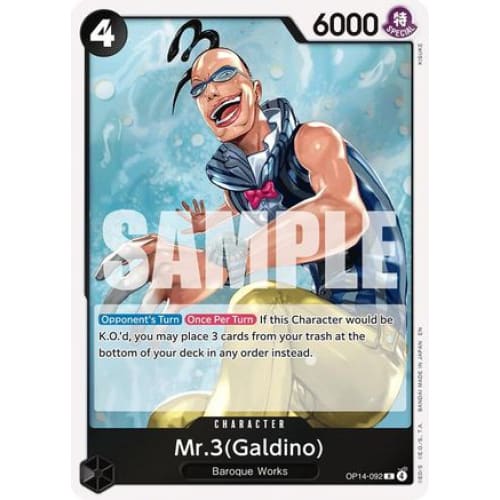 Mr.3(Galdino) OP14-092 R The Azure Sea’s Seven Foil - Single