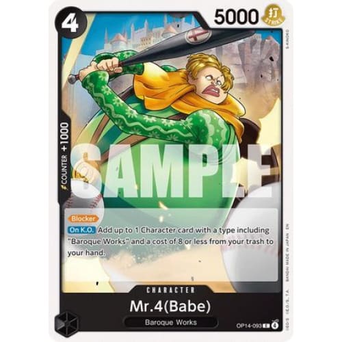 Mr.4(Babe) OP14-093 C The Azure Sea’s Seven - Single