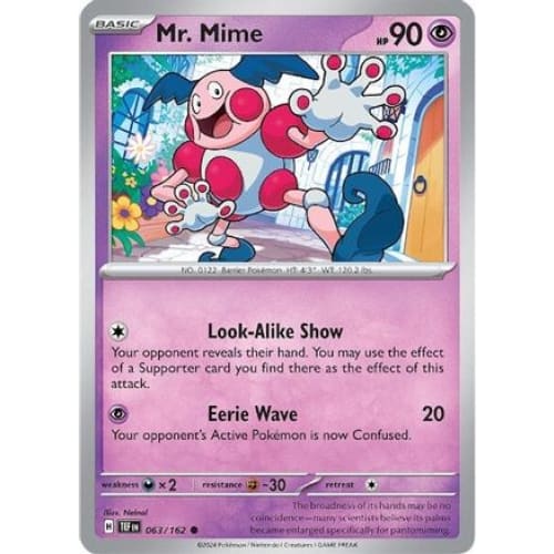 Mr. Mime (63) Common Reverse Holofoil - Single