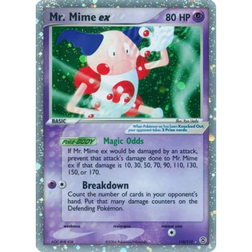 Mr. Mime ex (110/112) Holo Rare Holofoil - Single