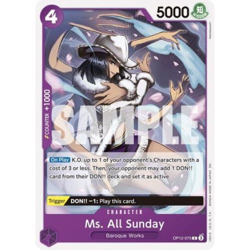 Ms. All Sunday OP12-075 C Legacy of the Master - Single