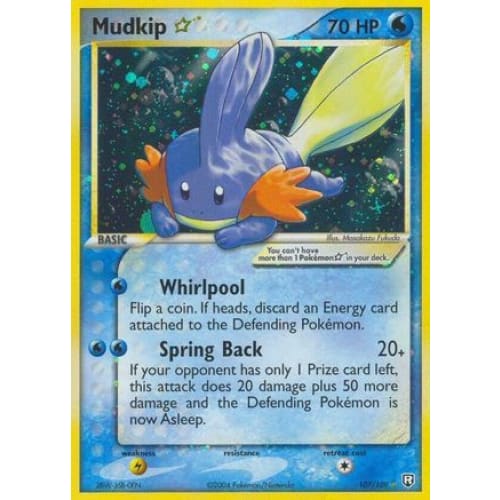 Mudkip ★ (107/109) Holo Rare Holofoil - Single