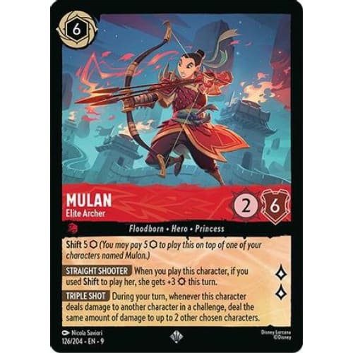 Mulan - Elite Archer (126/204) - Fabled Cold Foil - Single