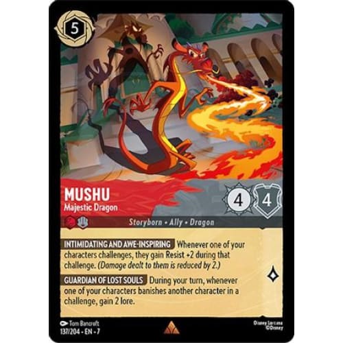 Mushu - Majestic Dragon (137/204) - Archazias Island Cold
