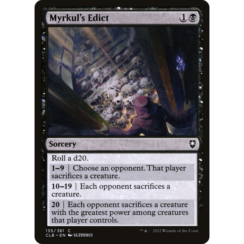 Myrkul’s Edict (CLB-135) - Single