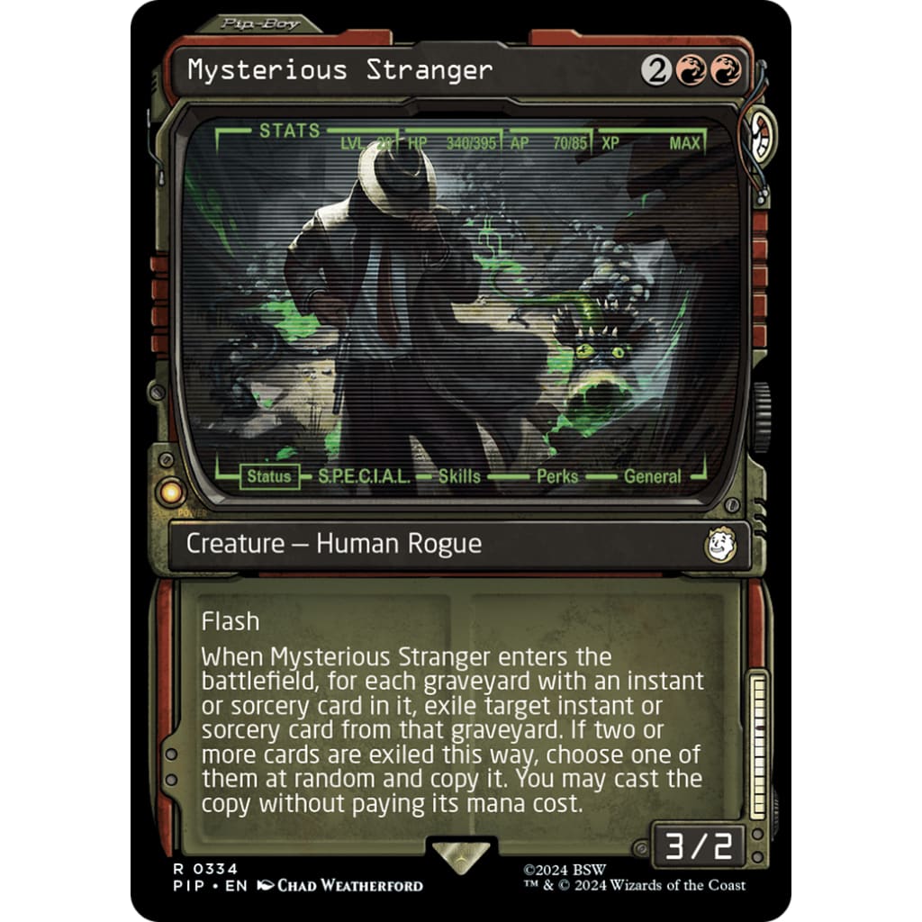 Mysterious Stranger (PIP-334): (Showcase) Foil - Single