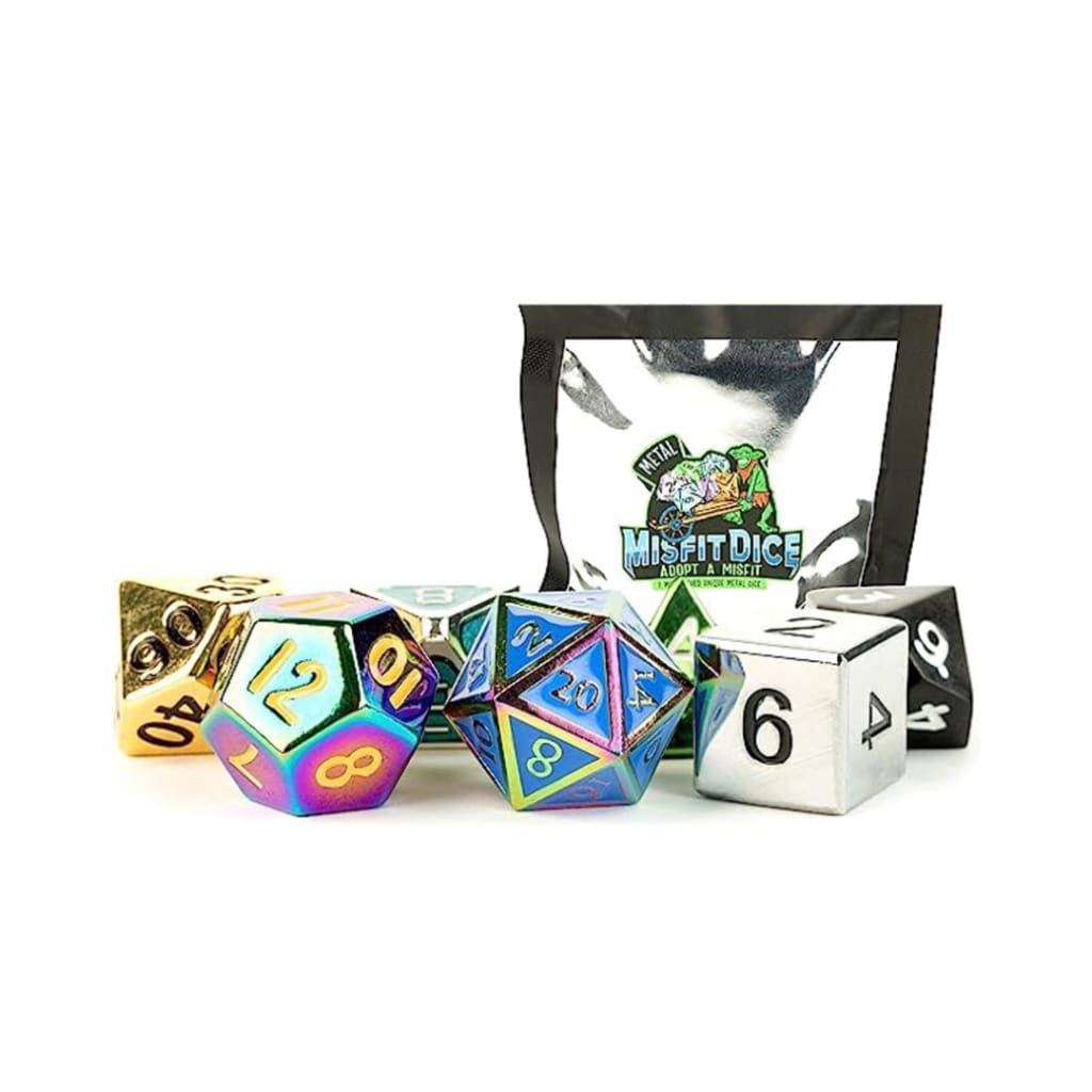 MYSTERY MISFIT - 7 DICE SET METAL