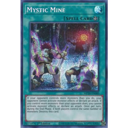 Mystic Mine (MP20-EN080) Prismatic Secret Rare 1st Edition