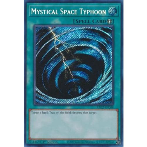 Mystical Space Typhoon (Secret Rare) - RA02-EN048 Secret
