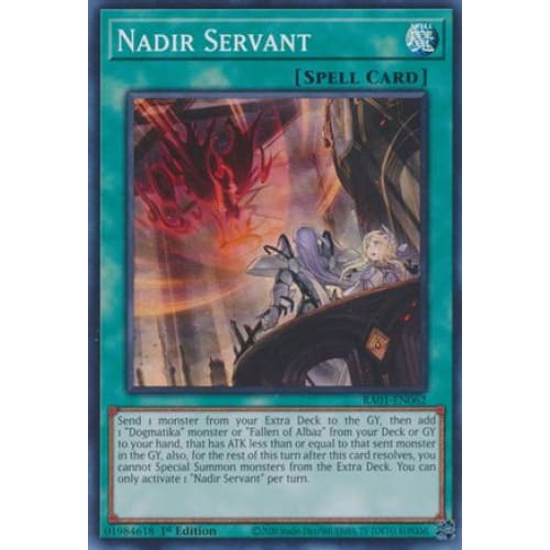 Nadir Servant - RA01-EN062 Super Rare 1st Edition - Single