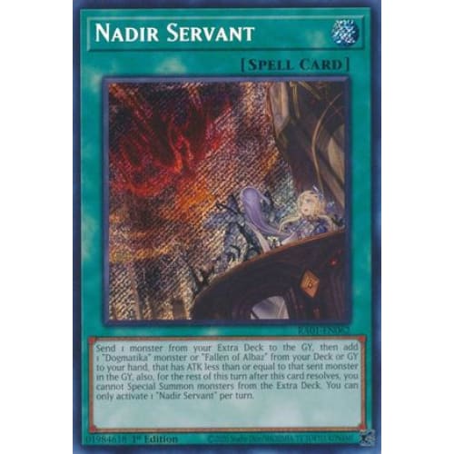 Nadir Servant (Secret Rare) - RA01-EN062 Secret Rare 1st