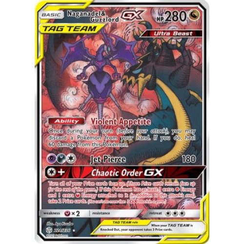 Naganadel & Guzzlord-GX (224/236) Ultra Rare Holofoil