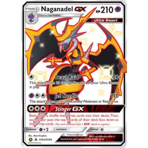Naganadel-GX (SV63/094) Rare Shiny GX Holofoil - Single