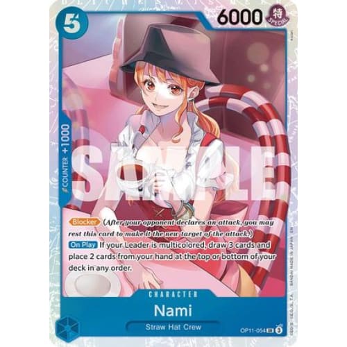 Nami (054) OP11-054 SR A Fist of Divine Speed Foil - Single
