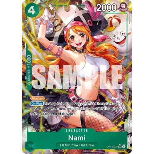 Nami (Alternate Art) OP14-031 SR The Azure Sea’s Seven Foil